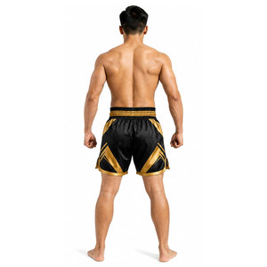 Shorts de sport décontractés en velours côtelé légers et respirants, personnalisables avec logo, pour arts martiaux, Muay Thai, boxe, kickboxing et gym - Product Image 4