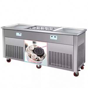 Distributeurs <span class=keywords><strong>Ali</strong></span> <span class=keywords><strong>Baba</strong></span>, pas de MOQ, machine à glace roulée thaïlandaise en acier inoxydable, mini - Product Image 1