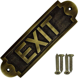 Latest Nautical Name Plate in Brass for Wall Decor Wall Signs Elegant Finished Metal Name Plate in Wholesale - Product Image 1