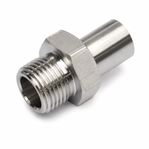 Raccord hexagonal en acier inoxydable, traitement de surface magnétique, connecteur coudé à 90 degrés, taille 1.1 CSFPL - Product Image 2