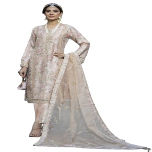 Colección de Organza bordada pesada de lujo para ropa de fiesta Lehnga Choli trajes paquistaníes vestido de novia entero indio Vol. MIRAAS Dr. - Product Image 1