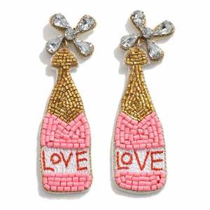 Boucles d'oreilles pendantes tendance en perles, bijoux de créateur faits main de luxe à prix abordable - Product Image 4
