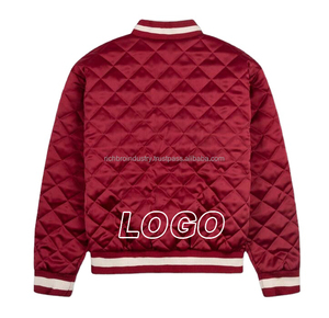 เสื้อแจ็กเก็ตบอมเบอร์ผ้าแคชเมียร์ผ้าซาตินมหาวิทยาลัยมหาวิทยาลัยผ้าซาตินมาใหม่2025คุณภาพสูงกันน้ำระบายอากาศได้ดีใส่กลับด้านได้ - Product Image 2