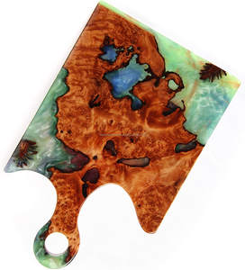 Planche à découper en bois Planche de charcuterie en résine époxy bois d'acacia pour la maison et la cuisine Planche à découper de Falak World Export - Product Image 2