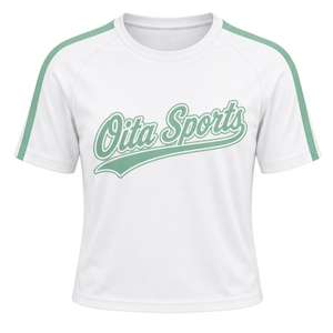 White <b>Mint</b> <b>Green</b> Cheer Jersey Short Sleeve Team Sports Shirt Performance Uniform <b>Top</b> Athletic Training Competition Wear - Product Image 1