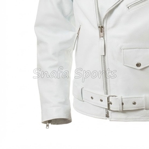 OEM Custom Logo Outdoor Bomber Jacket Waterproof Windproof Leather Jacket For Men in Wholesale Price - Product Image 4