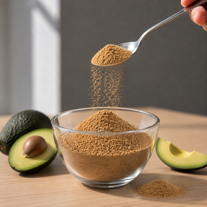 Poudre d'avocat lyophilisée en vrac de qualité supérieure, 100% réelle, végétalienne, sans additifs, étiquette claire, goût doux, durée de conservation de 18 à 24 mois - Product Image 1