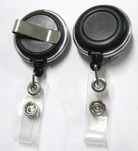 Porte-badge rétractable RP-03 en ABS avec sangle en PVC et clip ceinture - Product Image 3