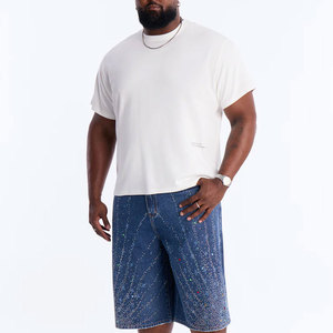 Shorts en jean baggy pour hommes, design personnalisé, shorts en denim streetwear, fabricant de shorts baggy en jean - Product Image 3