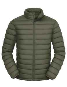 Chaqueta Acolchada Negra para Hombre, de Poliéster/Algodón, con Cuello Alto, Cierre de Cremallera, Resistente al Viento, Grosor Estándar, Abrigo Casual de Invierno, Corte Regular - Product Image 5