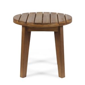 Tavolino da esterno in legno di acacia da 16 pollici con finitura in teak - Product Image 2