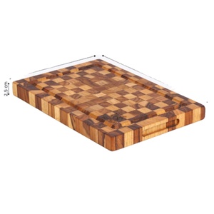 Personnalisation d'usine Grande planche à découper en teck Polyvalent Épais Bois d'acacia Planche à découper Bois Fournisseur du Vietnam - Product Image 1