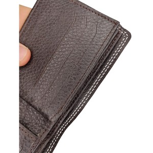 Cartera Corta de Cuero Genuino para Hombre con Logotipo Personalizado de Alta Calidad, Bordado, Bajo MOQ, Venta al Por Mayor, Múltiples Ranuras para Tarjetas, OEM, RFID - Product Image 4