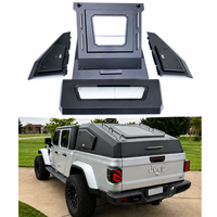 Auvent rigide en aluminium de style wedge pour Jeep Gladiator 5 pieds 4x4 tout-terrain, anti-poussière avec accès latéral à ailes de mouette