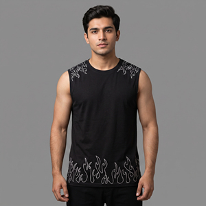 Solid Casual Washed 100% Cotton Mens Gym Body building Fitness Tank Top Quick Dry <b>Vest</b> Sport <b>Stringer</b> Sleeveless T-Shirt - Product Image 1