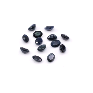 พลอยไพลินสีน้ำเงินธรรมชาติทรงรีขนาด 6x8 มม. แบบไม่ผ่านการปรับแต่ง, พลอยไพลินสีน้ำเงินธรรมชาติทรงเหลี่ยมสำหรับทำเครื่องประดับ - Product Image 3