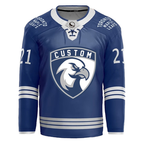 Jersey de Hockey sobre Hielo Personalizado, Impreso, Transpirable, 100% Poliéster, de Secado Rápido, Antibacteriano, Unisex para Adultos, Fabricante OEM - Product Image 4