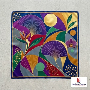 Elegant Printed Square <b>Scarf</b> Soft Lightweight High Quality OEM ODM Manufacturer Maui Custom Fabric Products Wholesale - Product Image 6