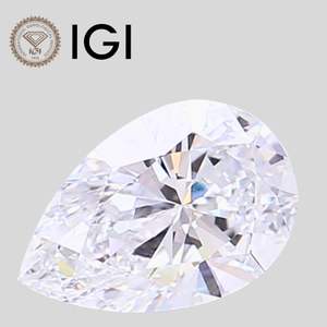 Diamant de laboratoire de 1,00 ct, taille poire, couleur F, pureté VS2, certifié IGI - Product Image 1