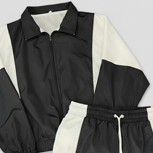 2026 Custom <b>Men</b> Clothing <b>Short</b> and Jacket Jogger Set Two Piece Zipper Polyester Wholesale Price Windbreaker <b>Shorts</b> Sets For Man - Product Image 2