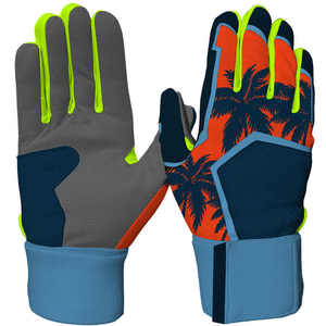 High Quality Baseball Batting Gloves Soft Leather Palm Anti Slip Grip Gloves for Baseball Practice and <b>Game</b> Use - Product Image 1