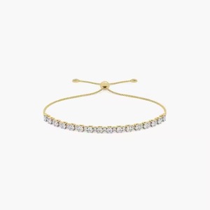 Bracelet en diamant moissanite étincelant, or blanc 18 carats de haute qualité, bijoux hip-hop inaltérables pour hommes et femmes - Product Image 4