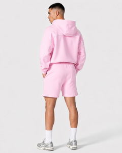 <b>Men's</b> Solid <b>Pink</b> Cotton <b>Shorts</b> With Pockets Elastic Waist Casual <b>Short</b> Length Breathable Woven Fabric Mid Rise <b>shorts</b> - Product Image 4