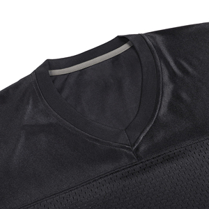 Maillot de football personnalisé, impression par sublimation, col en V, manches courtes, double rayure, polyester à séchage rapide, équipement sportif d'équipe OEM - Product Image 3