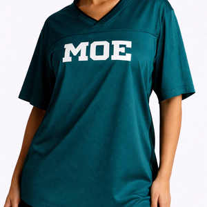 Camiseta Deportiva de Fútbol Americano para Mujer, Talla Grande, con Logotipo Personalizado, al por Mayor, OEM, Transpirable, Cuello en V, Ropa Deportiva Urbana - Product Image 5