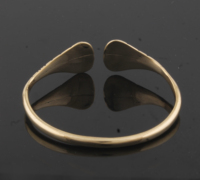 Bracelet pour homme en argent 925 plaqué or 18 carats, bracelet manchette de luxe en argent sterling 925 massif, bracelet minimaliste géométrique pour homme