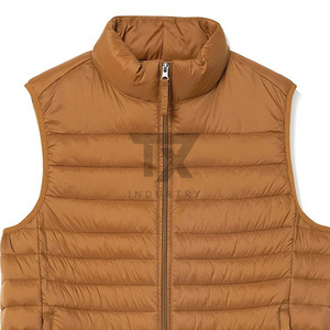 Gilets d'hiver matelassés imperméables pour hommes de haute qualité avec fermeture éclair intérieure et poche poitrine – Vente en gros - Product Image 4