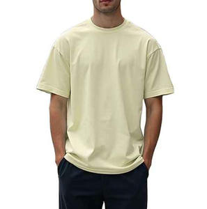 เสื้อยืดสตรีทแวร์ผู้ชายทรงโอเวอร์ไซส์ ผ้าฝ้าย คอวี แขนสั้น ทรงหลวม ใส่สบาย ระบายอากาศได้ดี เหมาะสำหรับใส่ลำลองทุกวัน - Product Image 1