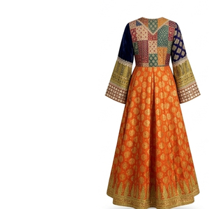 Premium Quality Afghan Heavyweight Kuchi Vibrant Floor Length Embroidered Afghan <b>Clothes</b> Afghan Kuchi <b>Handmade</b> Dresses - Product Image 2