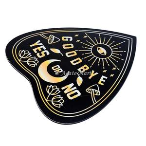 Tablero de péndulo Feng Shui grabado de 7 Chakras, herramienta de adivinación de piedras preciosas de ágata tallada para decoración del hogar - Product Image 4