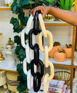 Escultura de Pared de Resina con Forma Ovalada, Decoración para el Hogar, Técnica de Fundición, Característica Artística, Patrón Vertical Hecho a Mano - Product Image 1