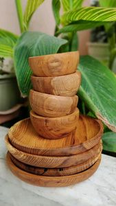 Polished Handmade Eco-Friendly Wooden Bowls Modern Luxury Design Kitchen Dinnerware Wedding Decoration Dishwasher Safe - Product Image 6