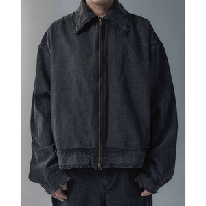 Light Wash Denim Jacket Vintage Casual Streetwear Fashion Outerwear - Product Image 6