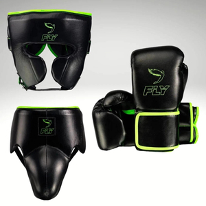 Nuevo Set Profesional de Boxeo y Kickboxing Fly, Guantes Fly Pro con Cordones, Duraderos, Cómodos y Genuinos para Entrenamiento - Product Image 1