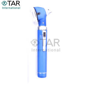 Otoscope à fibre optique MINI, couleur bleue, kit de diagnostic portable, éclairage LED lumineux, léger, pour examen des oreilles - Product Image 4