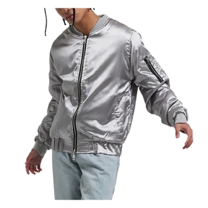 High Quality USA Satin <b>Varsity</b> <b>Jacket</b> <b>Men</b> <b>Bomber</b> <b>Jacket</b> Custom Logo Stylish Sportswear Factory Direct Supplier Deal - Product Image 6