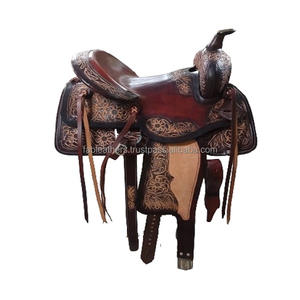 Selle d'équitation élégante joliment fabriquée à la main Meilleure qualité Designer Ensemble de selle d'équitation en cuir véritable - Product Image 2