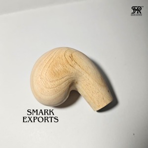 Empuñadura Ergonómica Redonda de Madera para Bastón, Hecha a Mano y Pulida, Repuesto para Soporte de Movilidad - Product Image 1