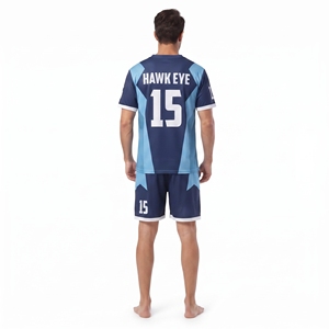 เสื้อฟุตบอลผู้ชายคอวี ออกแบบเองได้ ผลิตจากโพลีเอสเตอร์ 100% แขนสั้น พิมพ์ลายแบบซับลิเมชั่น ทรงปกติ - Product Image 4
