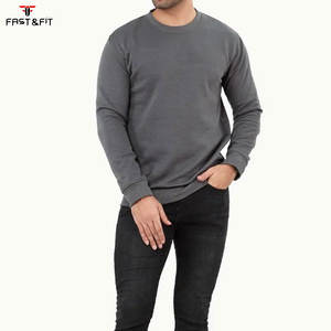 Sweat-shirt d'hiver pour hommes, vente en gros, broderie de logo personnalisée, 360 g/m², poids lourd, haute qualité, grande taille, col rond - Product Image 1