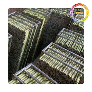 Pajita de Bambú Hecha a Mano Reutilizable y Ecológica para Servicio de Bebidas - Product Image 3