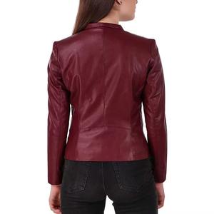 Chaqueta de Mujer Acolchada de Piel de Oveja Genuina, Tejida, Estampada, Resistente al Viento, Venta al Por Mayor, Logotipo Personalizado OEM - Product Image 5