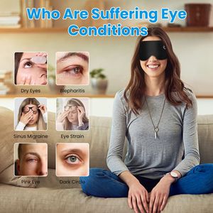 Maschera per Occhi Riscaldata Senza Fili Type-C in Seta, Compresa Oculare per Occhi Secchi, Cuscinetto Riscaldante Elettrico con 3 Impostazioni di Temperatura, Lavabile - Product Image 6