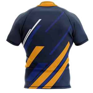 Camiseta de Rugby de Manga Corta Ligera, Personalizada, de Alta Calidad, con Nuevo Diseño, Tejido de Secado Rápido, Precio al por Mayor - Product Image 4