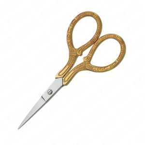 Ciseaux à ongles de haute qualité en argent avec manche doré, ciseaux à broder en acier inoxydable tranchant, ciseaux de manucure, logo personnalisé - Product Image 4