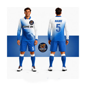 เสื้อฟุตบอลแบบซับลิเมชั่น ประเทศไทย ชุดยูนิฟอร์มสั่งทำพิเศษ ระบายอากาศได้ดี ชุดฟุตบอลย้อนยุค ชุดทีมฟุตบอลสำหรับผู้ชาย - Product Image 1